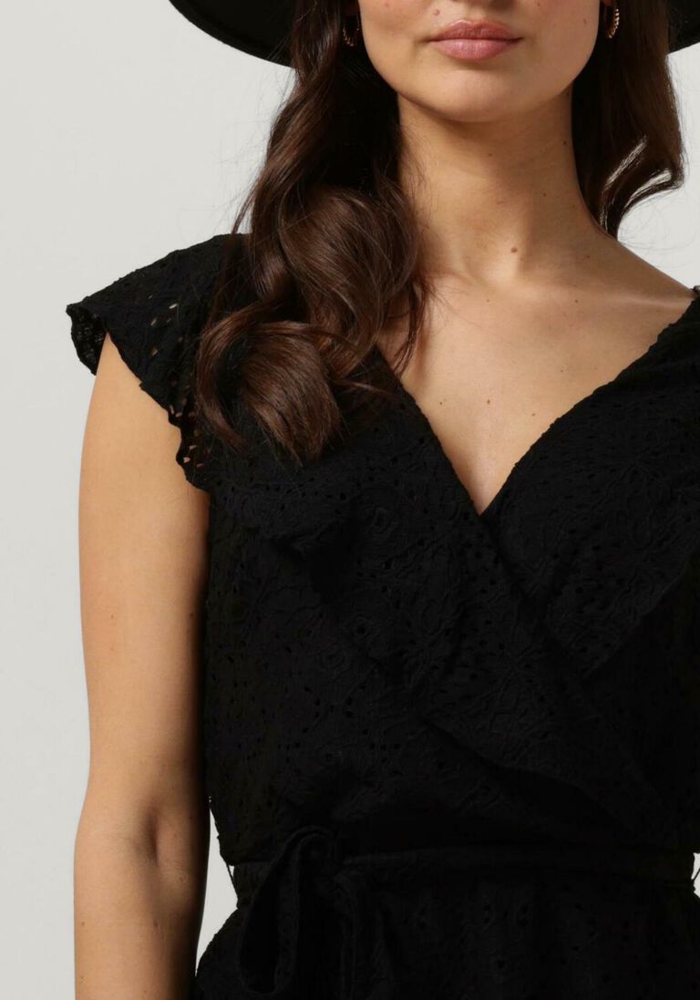 OBJECT zwarte object mini jurk objfeodora s/l dress
