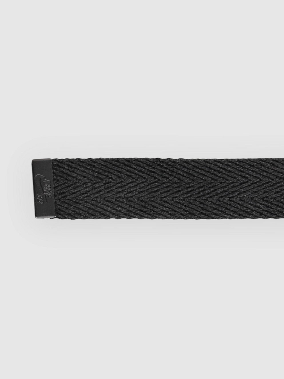Nike D-Ring Heringbone Web Elongated Tail Belt black/matte black