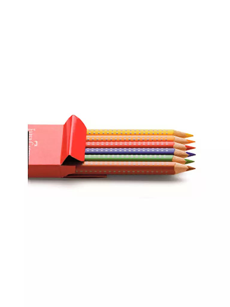 FABER-CASTELL Jumbo Grip Buntstift, 6er Kartonetui keine Farbe