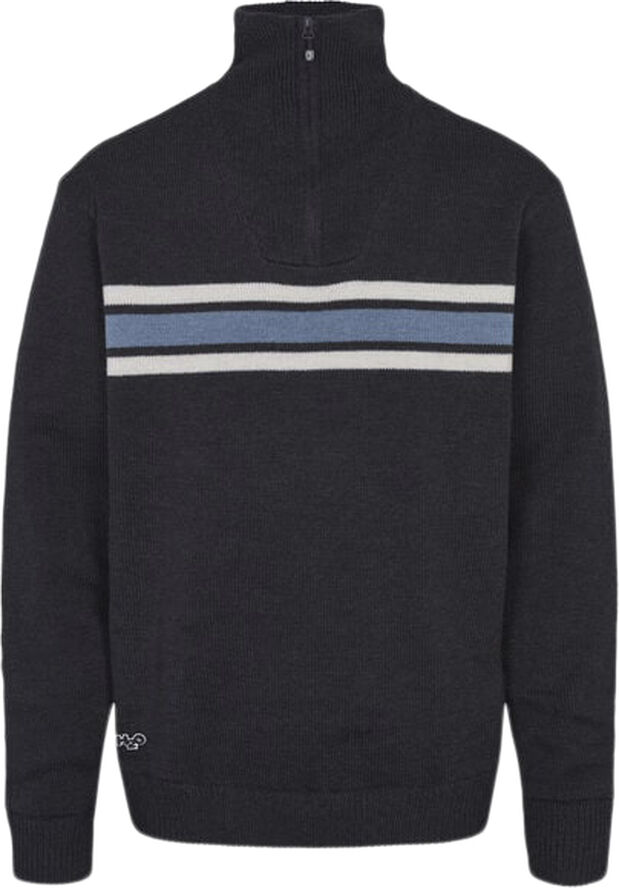 H2O Icon Stripe Wind Knit striktrøje Sort