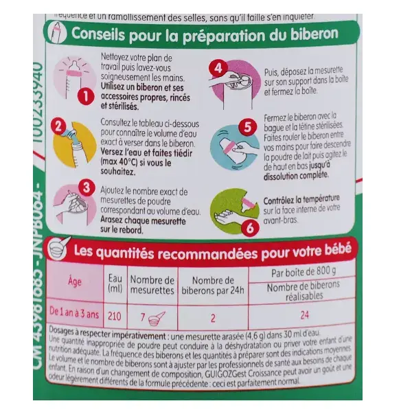 Guigoz GuigozGest Leite de Crescimento 3ª Fase 800g