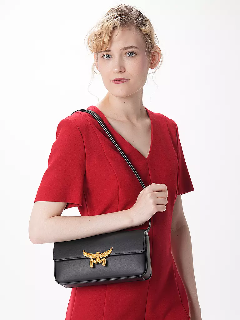 MCM Ledertasche - Umhängetasche  schwarz