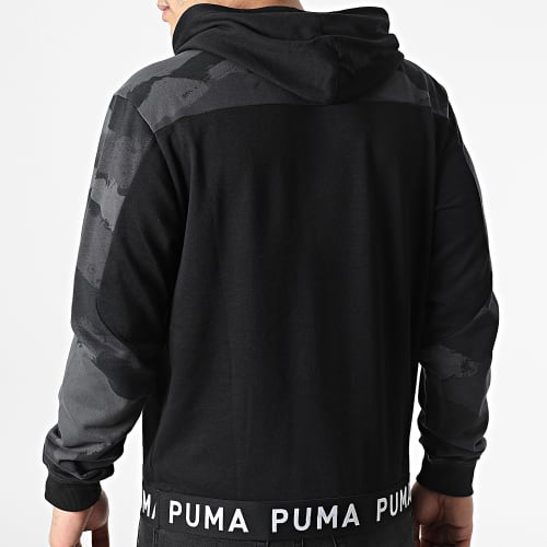 Sweat Capuche Train 521546 Noir Gris Camouflage