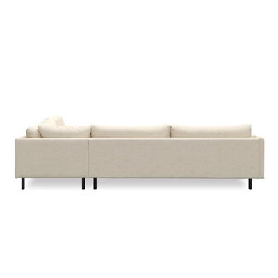 Bjorn højrevendt sofa med pufafslutning