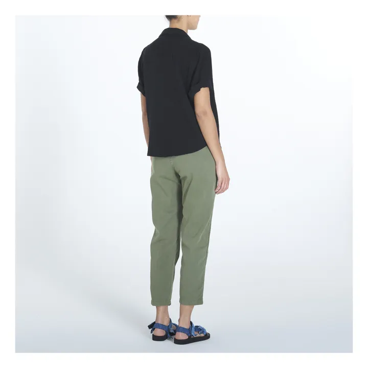 Xirena Blouse Cruz Gaze de Coton | Noir