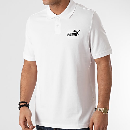 Polo Manches Courtes Essential Logo Pique 586674 Ecru