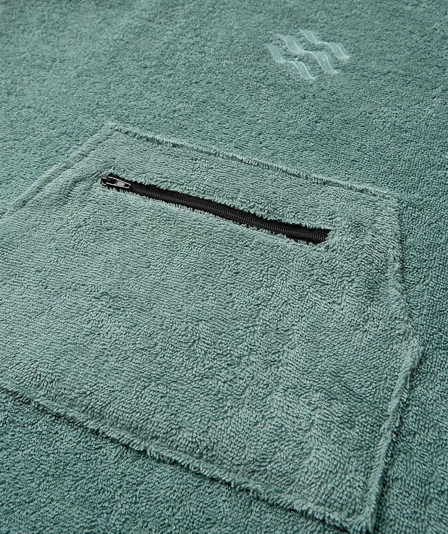Watery badeponcho til børn - Bomuld - Forrest Green