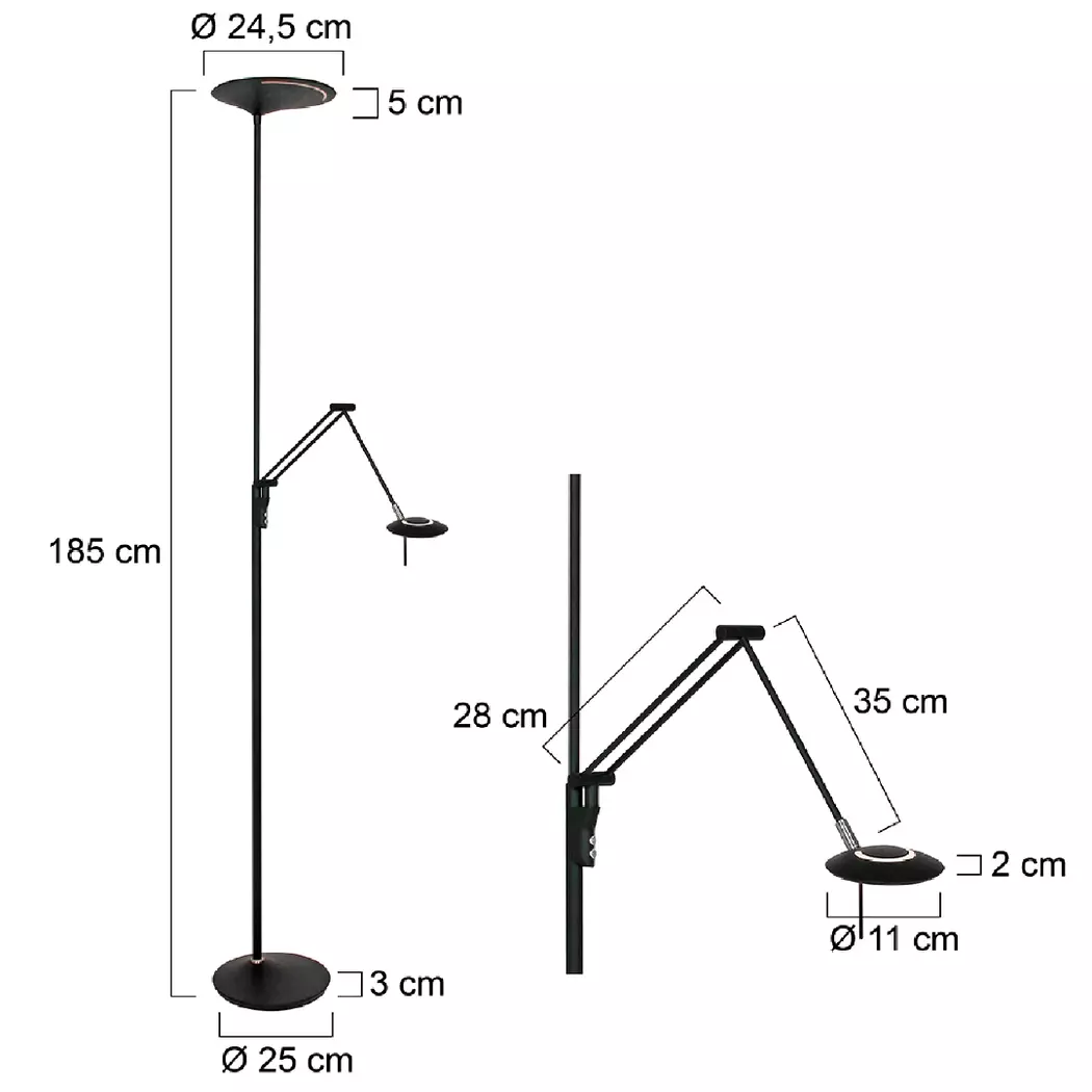 LED-Stehlampe Zodiac