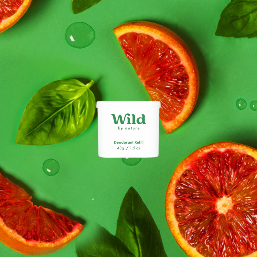 Wild Deo Lemon, Basil & Bloodorange refill 40 g