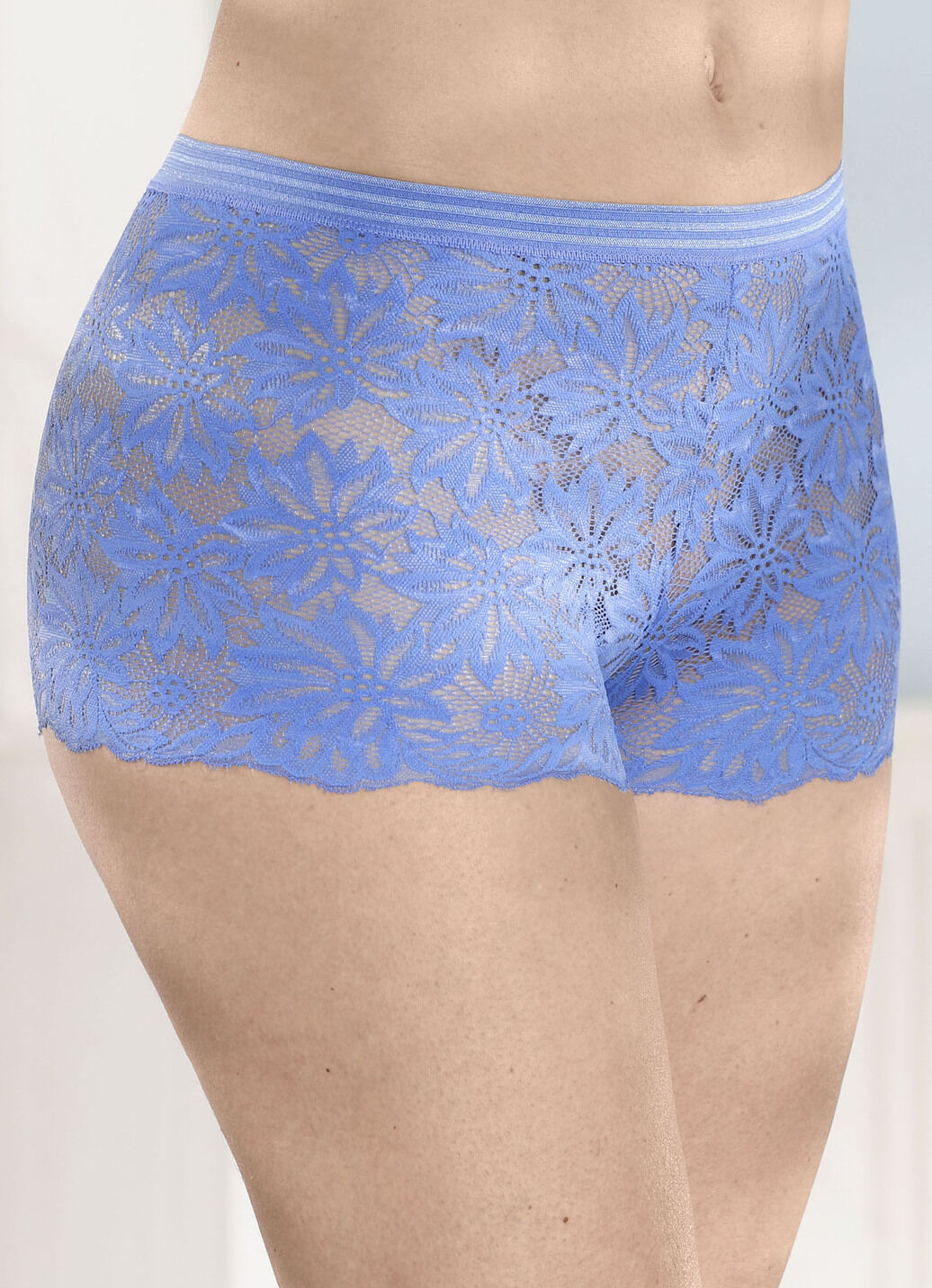 Dreierpack Pants aus elastischer Spitze