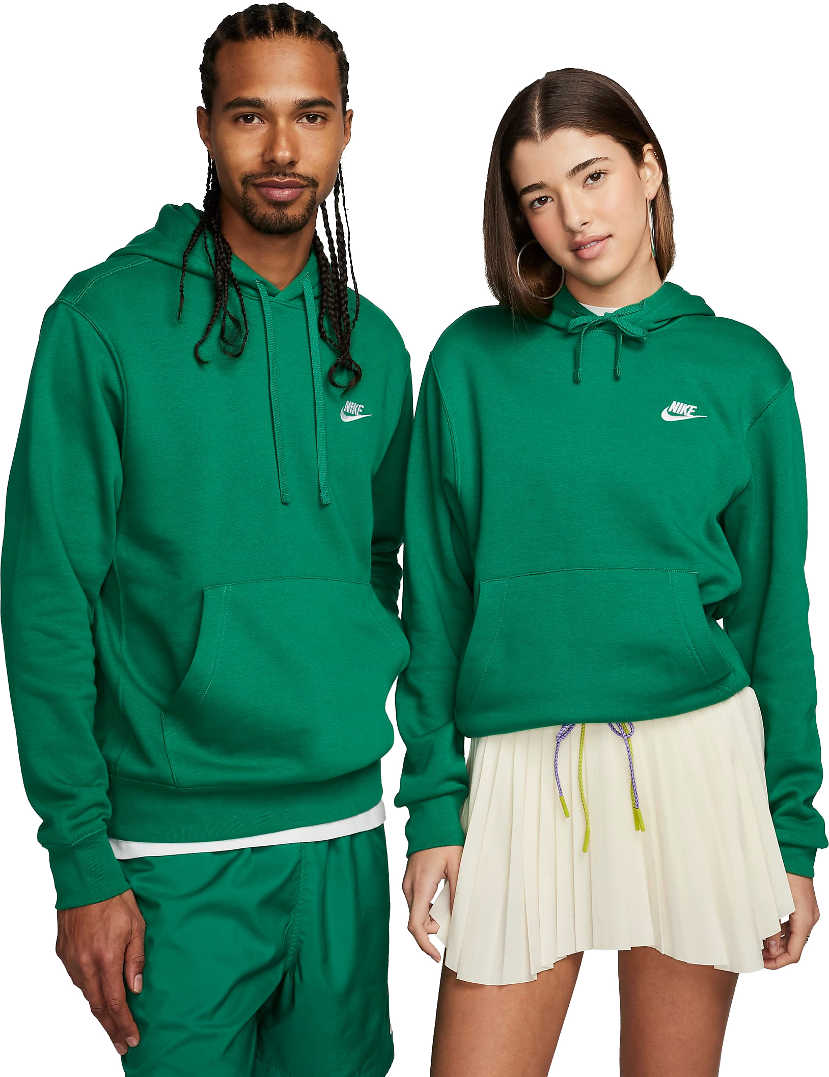 Club Fleece Hoodie Unisex 365/Malachite/Malachite/White