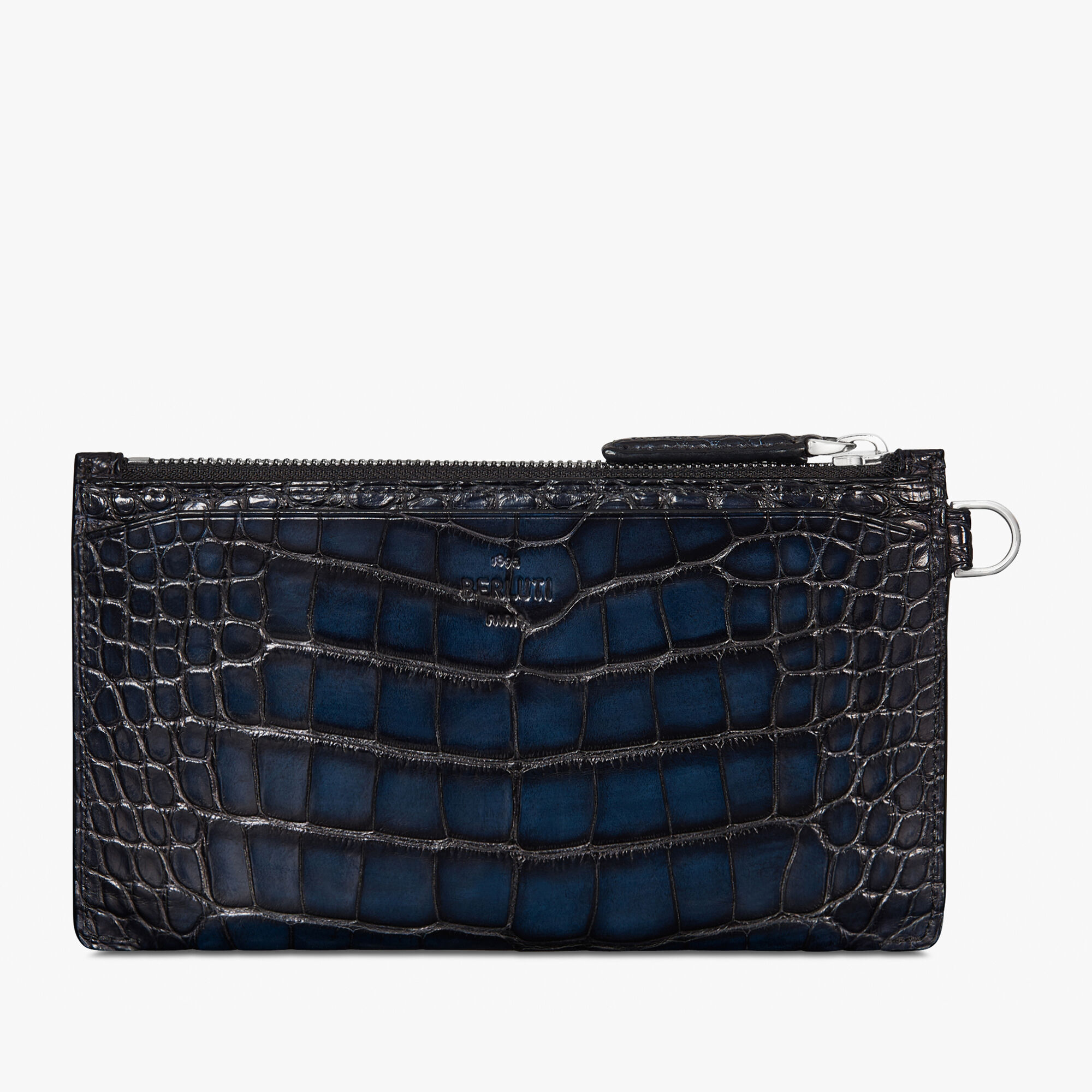 Porte-Cartes Facade Epure Grand Modèle En Cuir D'Alligator