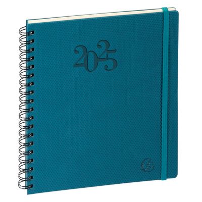Agenda spiralé Swan Eurotime 18W - 1 semaine sur 2 pages - 15 x 17 cm - disponible dans différentes couleurs - Exacompta