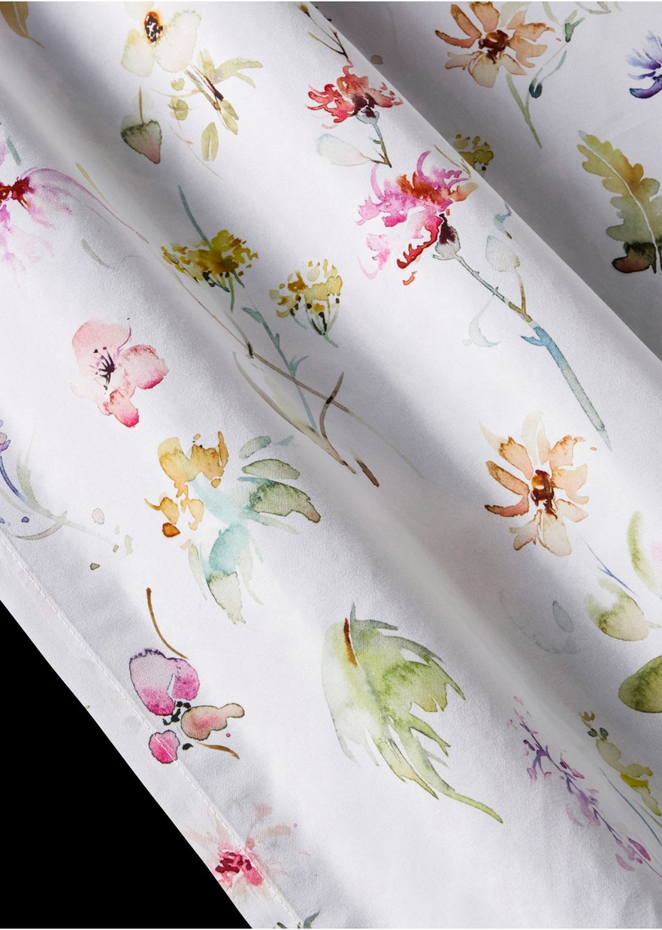Panneau microfibre à imprimé floral (1 pce.)