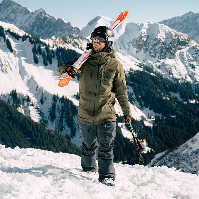 Atlas 3L Ski Bib Pants Herre Anthracite