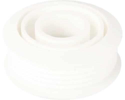 Euro-aansluiting voor WC-buis 55x26-34mm wit