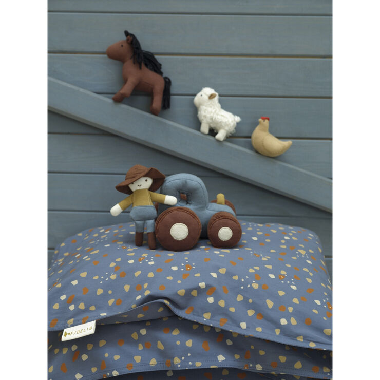 Fabelab Rattle - Tractor Blue spruce