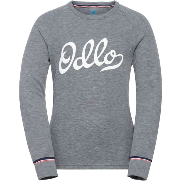 T-shirt thermique ODLO BL TOP CREW NECK L/S ACTIVE WARM ORIGINALS ODLO STEEL GREY MELANGE
