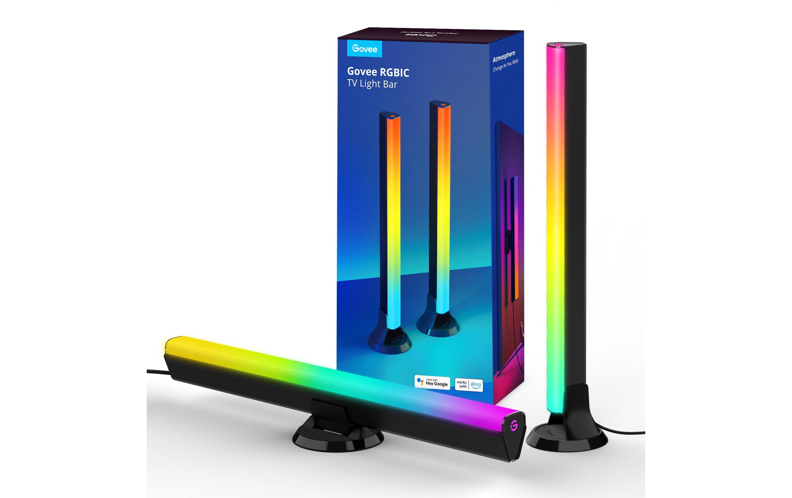 Lichtbalken Flow Plus, RGBIC, WiFi + BluetoothSmarte Lichtbalken für Displays mit Grösse bis 70 Zoll