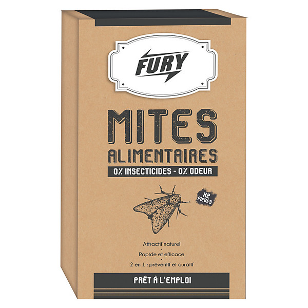 Pièges anti-mites alimentaires Fury, lot de 2