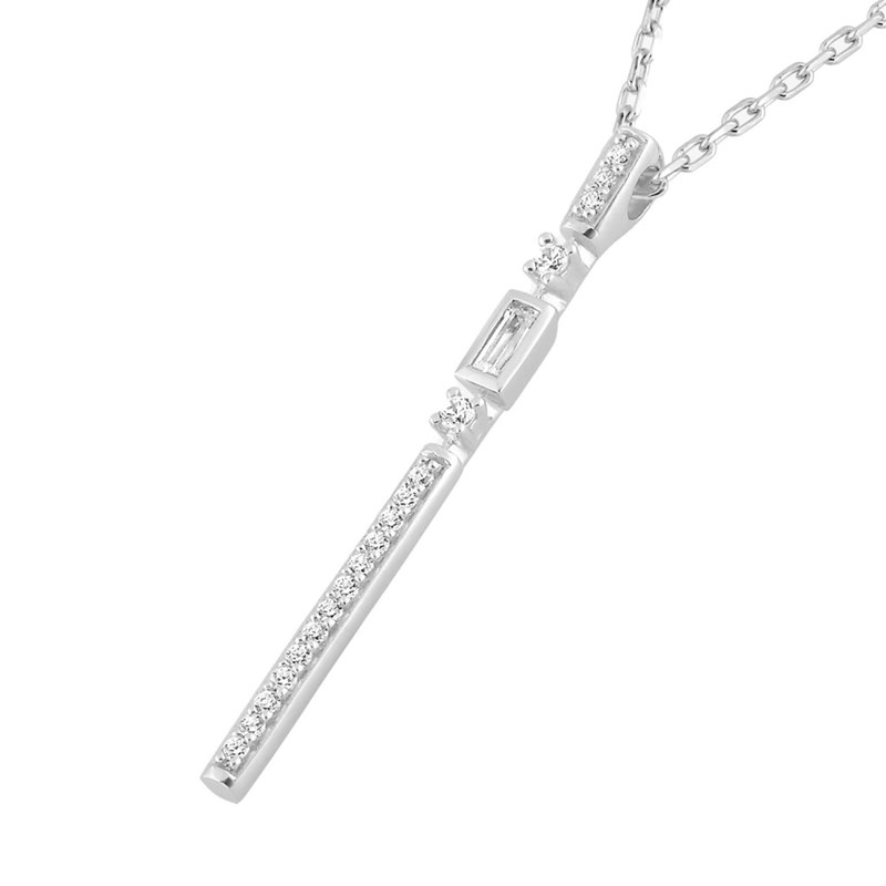 Collier Femme - Oxyde de zirconium - Argent 925 - Longueur : 42 cm