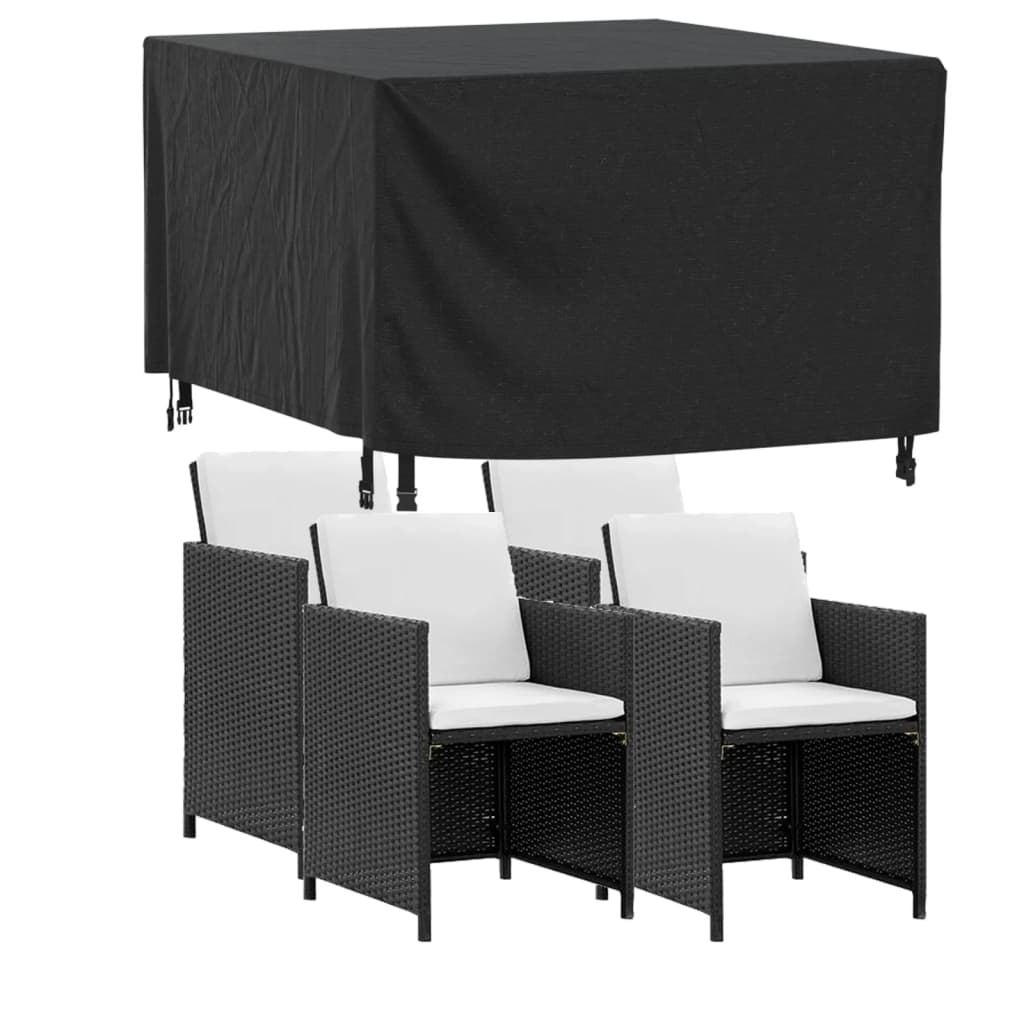 Housse de salon de jardin noir 113x113x73 cm imperméable 420d