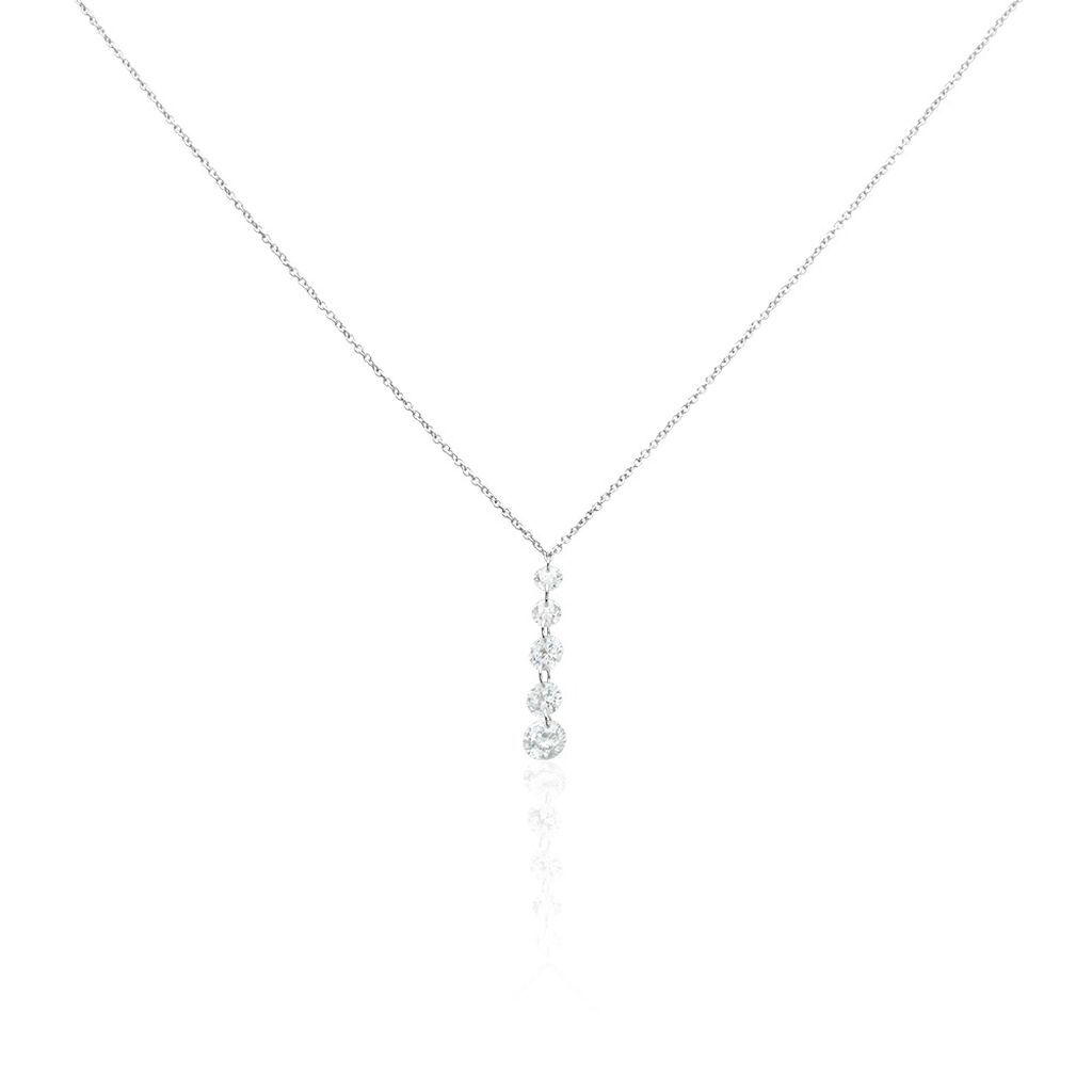 Collier Argent Constantin Argent Blanc Oxyde