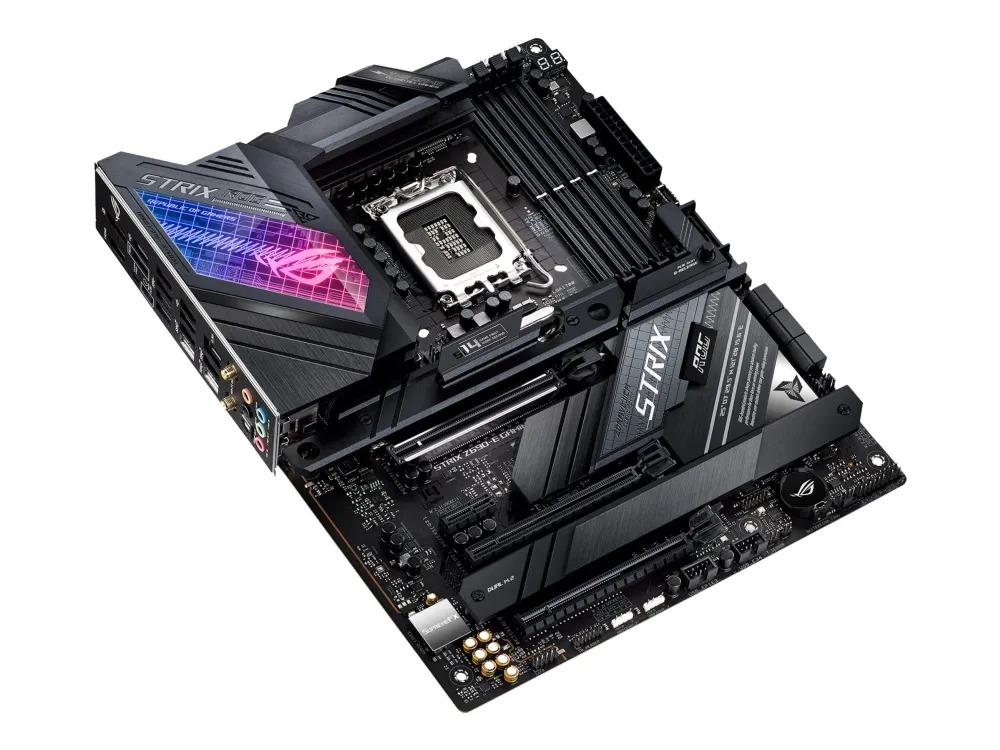 ASUS ROG STRIX Z690-E GAMING WIFI - Bundkort - ATX - LGA1700 sokkel - Z690 Chipset - USB-C Gen 2x2, USB-C Gen2, USB 3.2 Gen 1, USB 3.2 Gen 2 - 2.5 Gigabit LAN, Wi-Fi, Bluetooth - onboard grafik (CPU påkrævet) - HD Audio (8-kanaler)