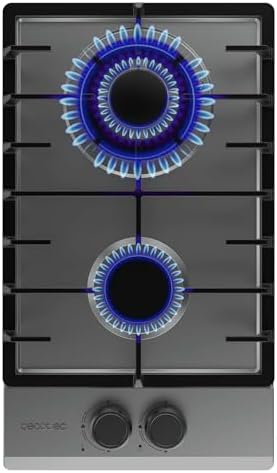 Cecotec Plaque à gaz Bolero Squad G 4200S Glass Black. Plaque à gaz avec 4 feux, finition verre noir, puissance 8000W, grilles individuelles et allumage électrique avec sécurité des vannes. : Cuisine et Maison