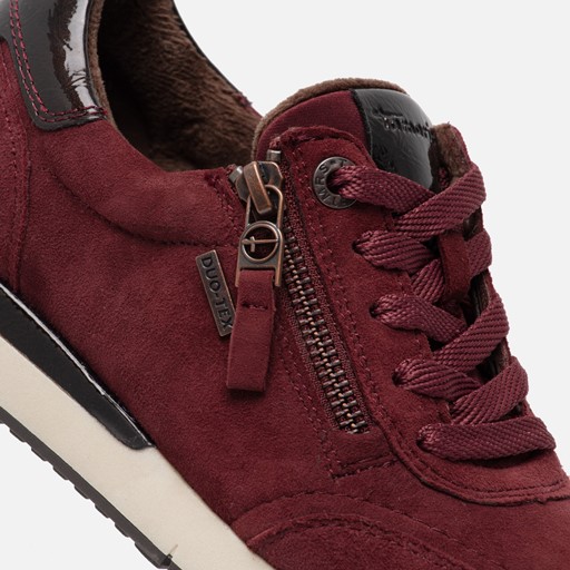 Tamaris Comfort Sneakers rood Leer