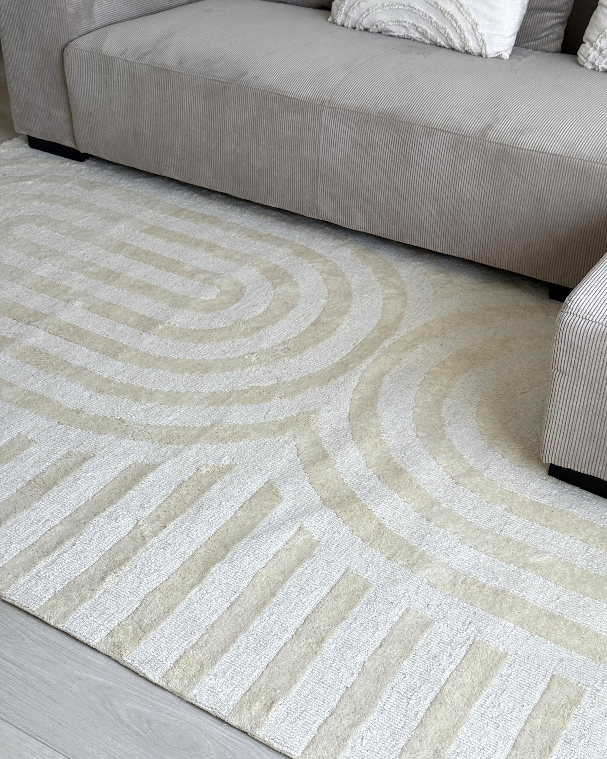 Vloerkleed MASTUNG Beige 200 x 300 cm Wol