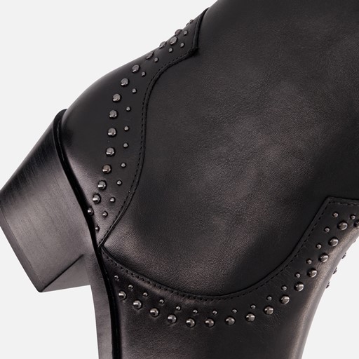Tamaris Cowboylaarzen zwart Leer