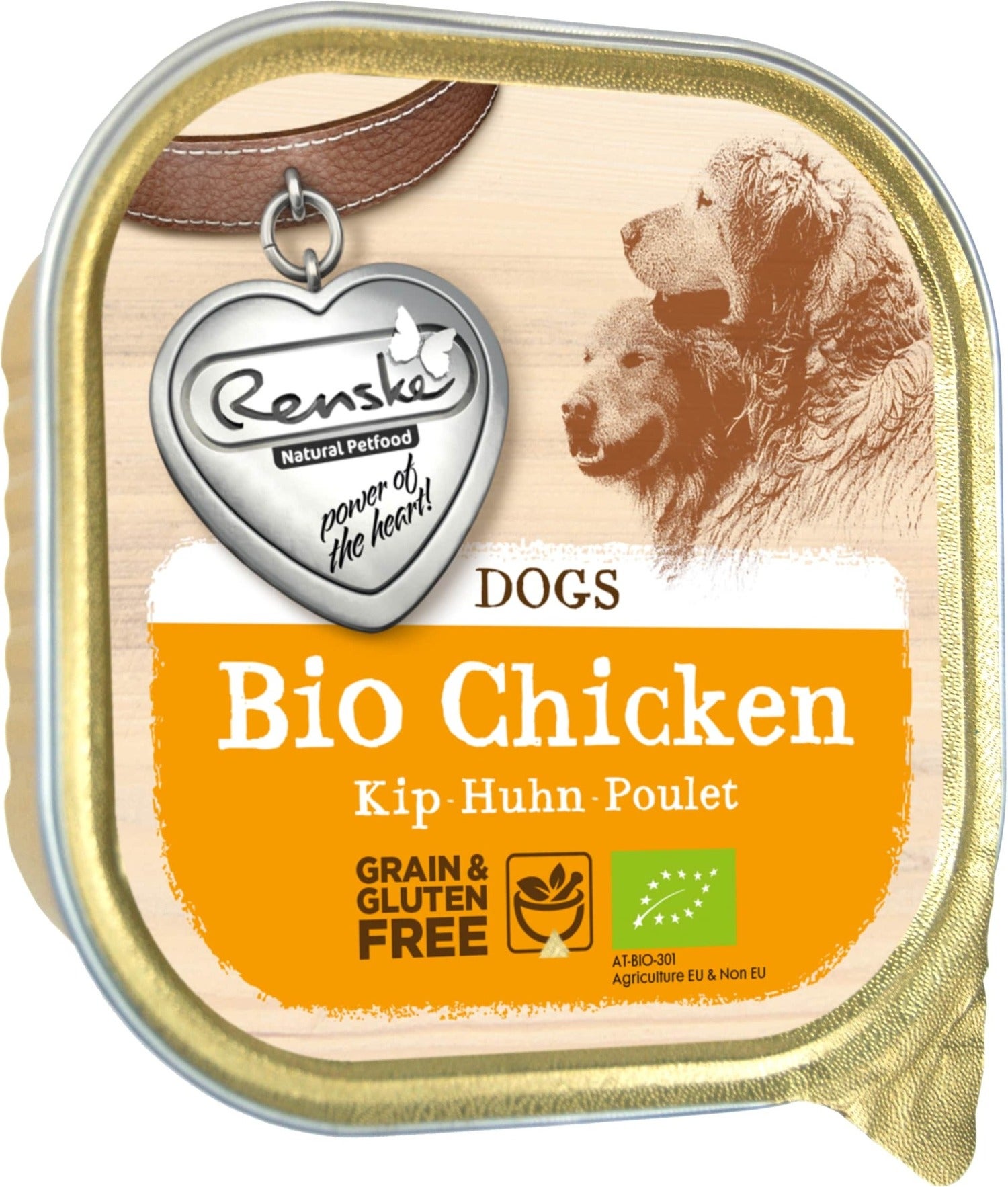 Renske hondenvoer Biologisch Vers Gestoomd kip 300 g