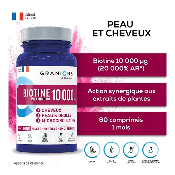 Granions Biotina Vitamina B8 60 comprimidos