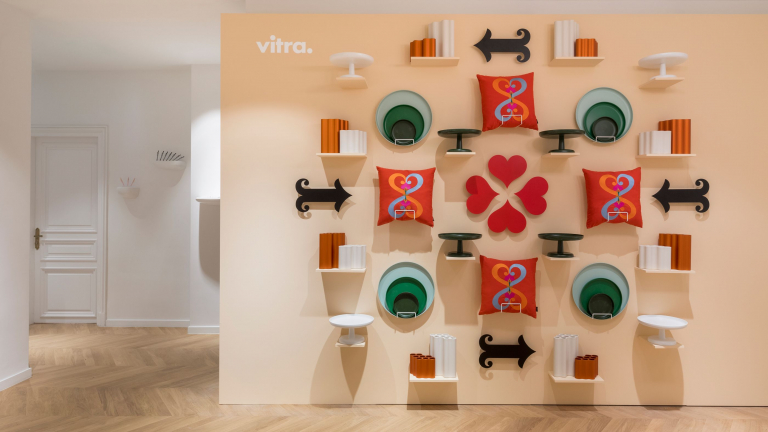Vitra Double Heart kussen 40x40
