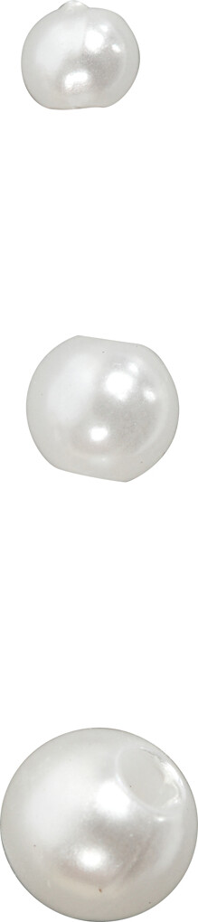 Voksperler - 3 MM - Hulstr. 0,7 MM - Perlemor - 150 Stk