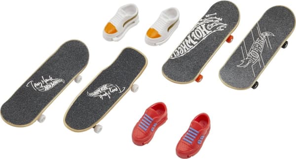 Hot Wheels Skate Fingerboard & Shoe - finger skateboard, 4 pcs.