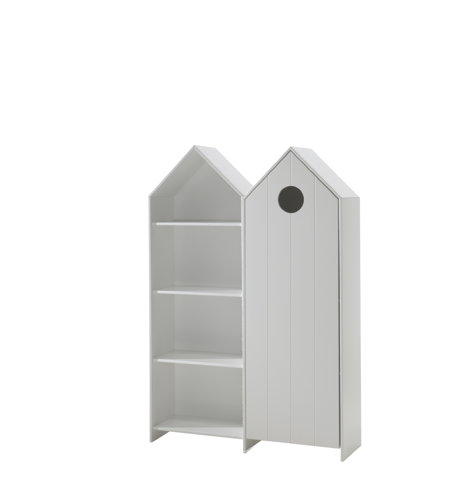 2er-Schrank-Set CASAMI - weiß - Strandhaus-Design - 115 cm breit