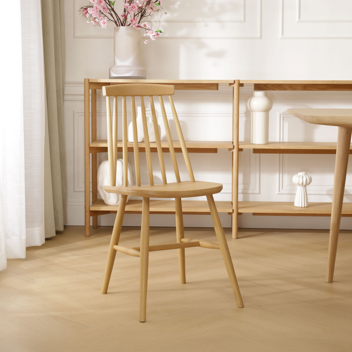 Houten spijlenstoel Filou - naturel