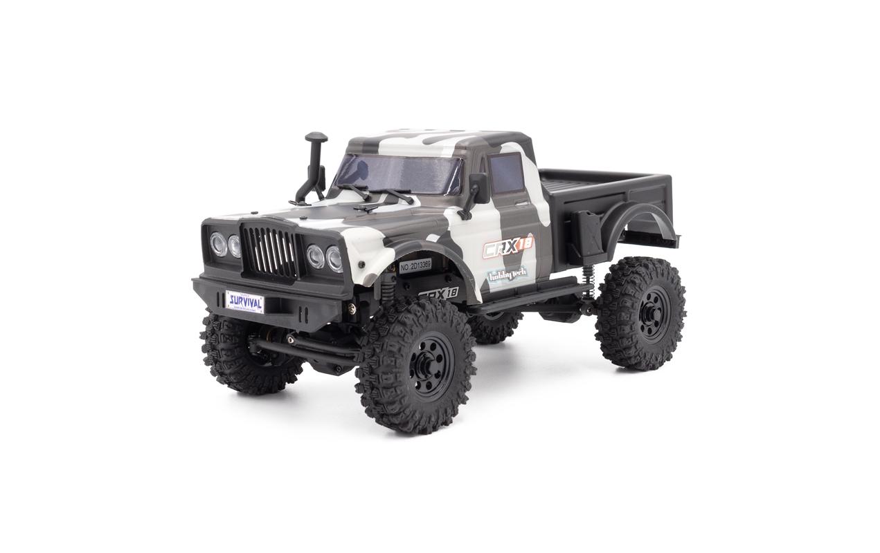 Scale Crawler CRX18 Pick-up 4WD Weiss, RTR, 1:18<br>Kleiner Rock Crawler im RTR Set