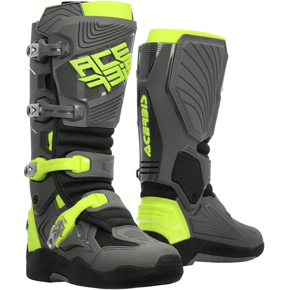 Acerbis - Bottes Whoops Gris / Jaune fluo