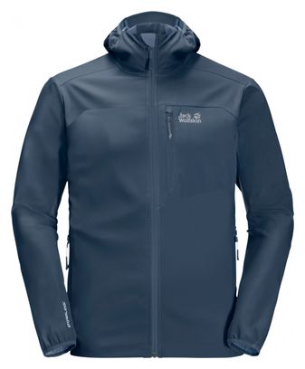 Veste Softshell Jack Wolfskin Eagle Peak II Bleu