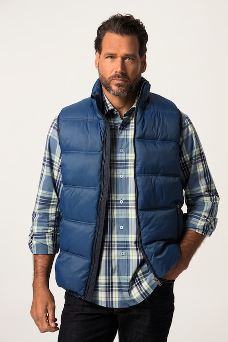 Steppweste, Outdoor, Stehkragen, Bauchfit, bis 8 XL