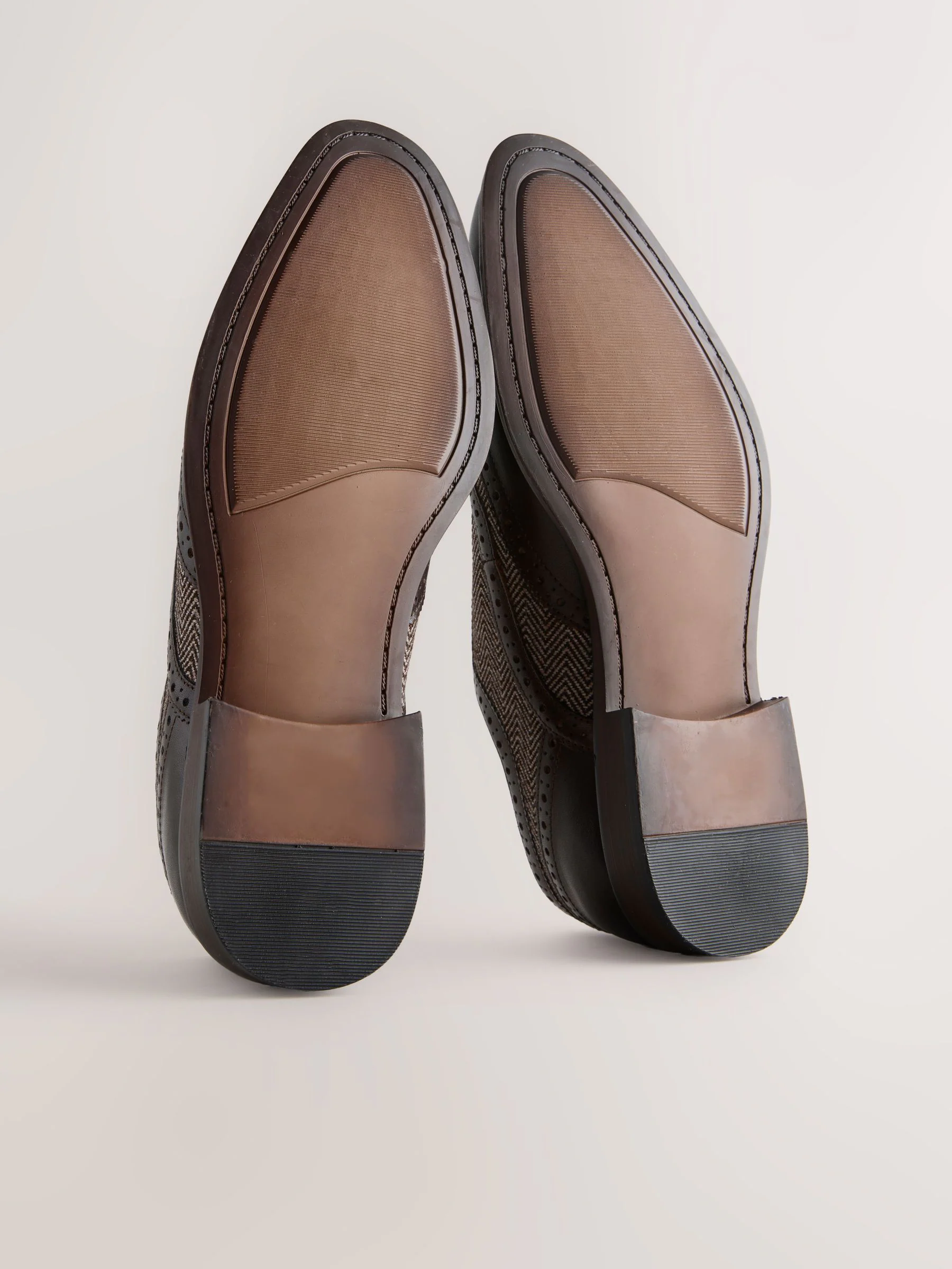 Bruin - Heritage brogue-schoenen