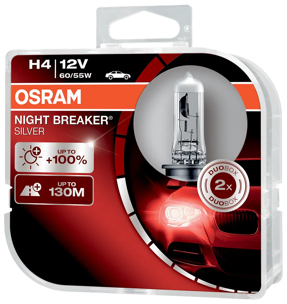 Osram H4 Night Breaker Silver 2-pak