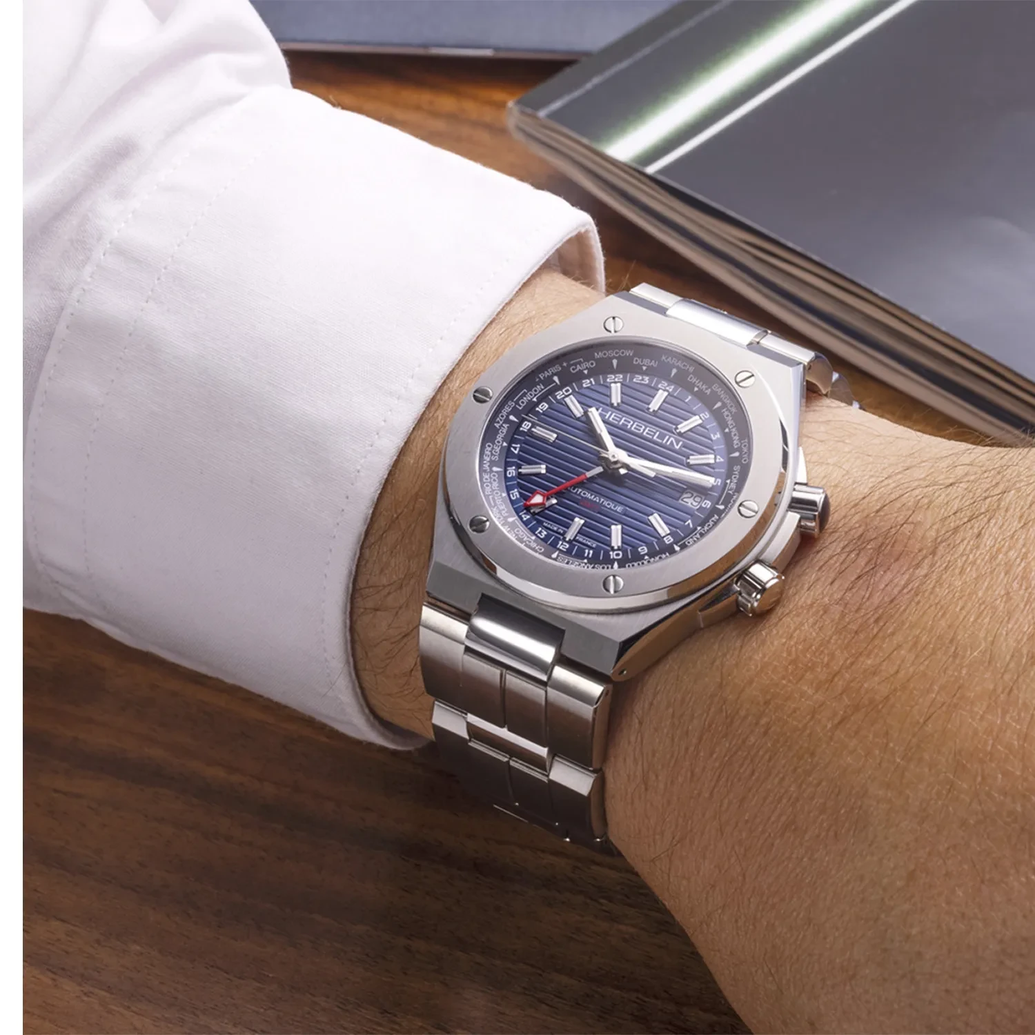 Herbelin Cap Camarat Limited Edition Automatic GMT 1445/B15