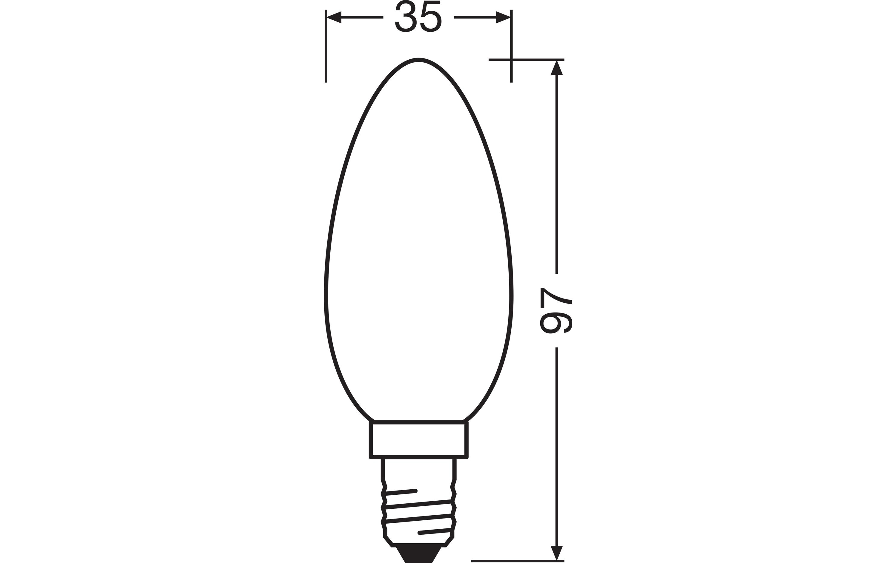 Lampe Star Retrofit, 6W, E14 WarmweissLED-Lampe