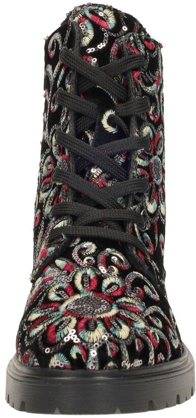Rieker Veterschoenen Hoog zwart