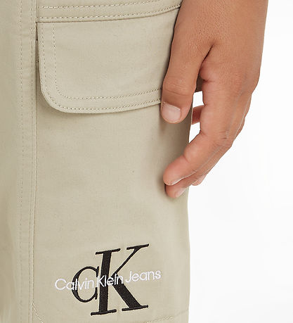 Calvin Klein Hosen - Satin-Fracht - Plaza Taupe