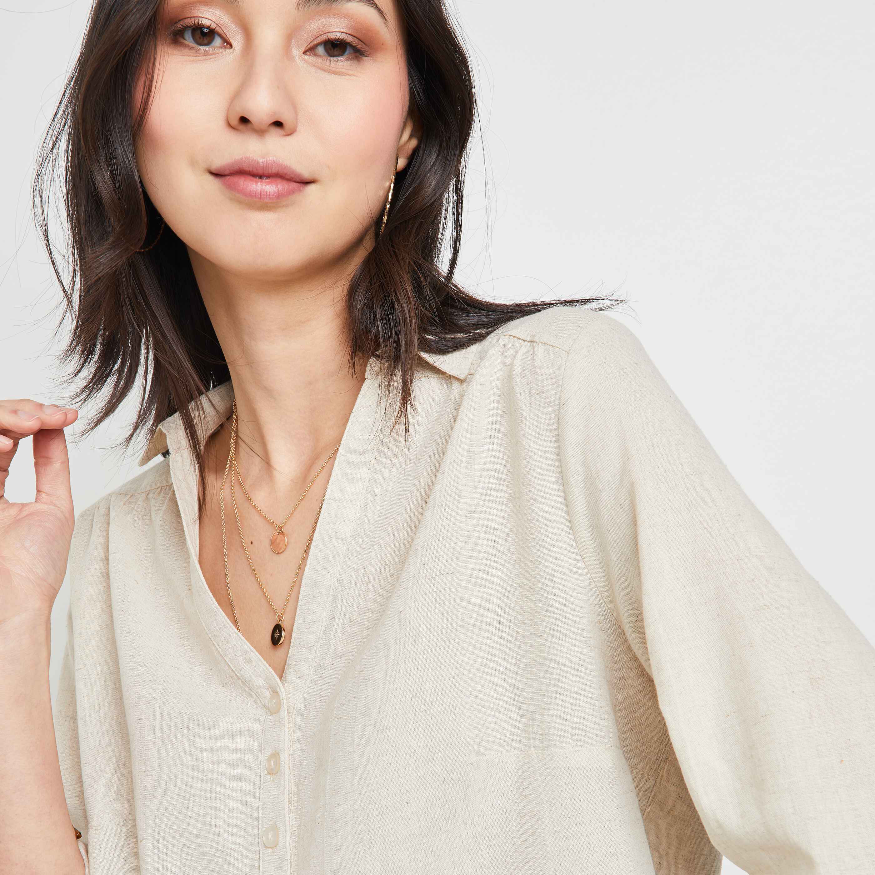 Blouse femme - BEIGE